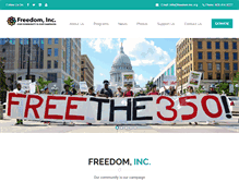 Tablet Screenshot of freedom-inc.org